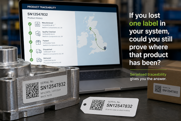 If you lost one label in your system, could you still prove where that product has been?